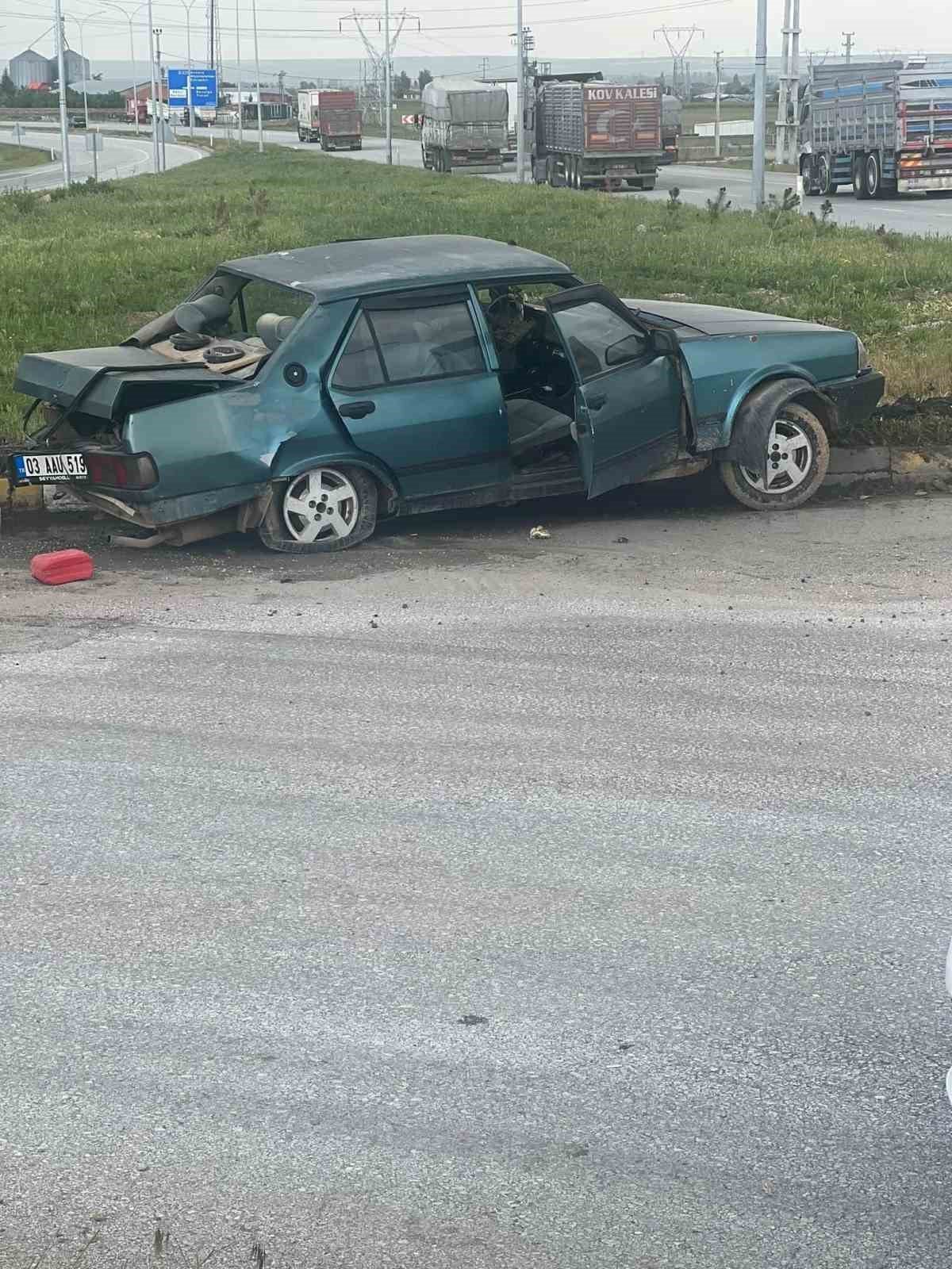 Kamyon ile otomobilin çarpıştığı kazada 1 kişi yaralandı