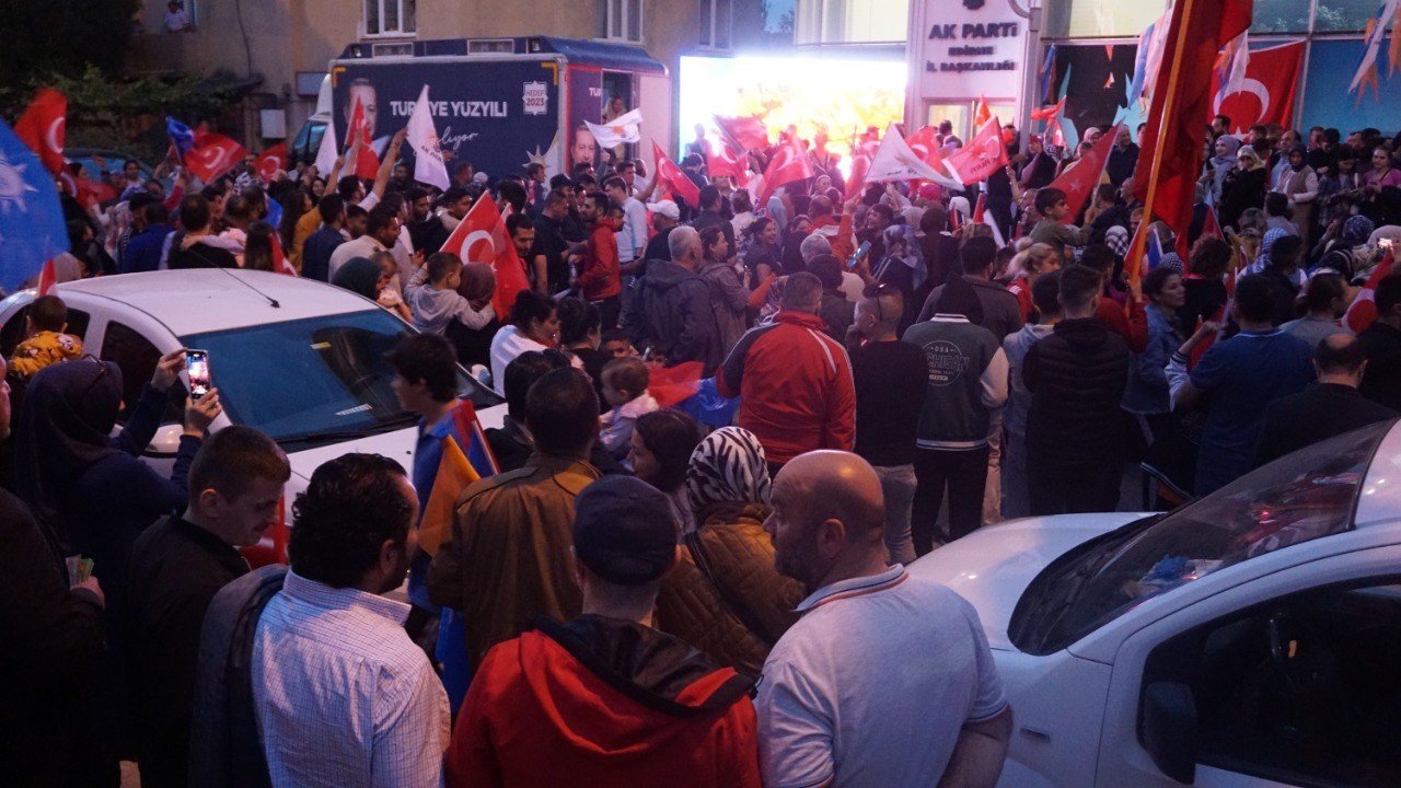 Edirne’de Cumhurbaşkanı Erdoğan coşkusu