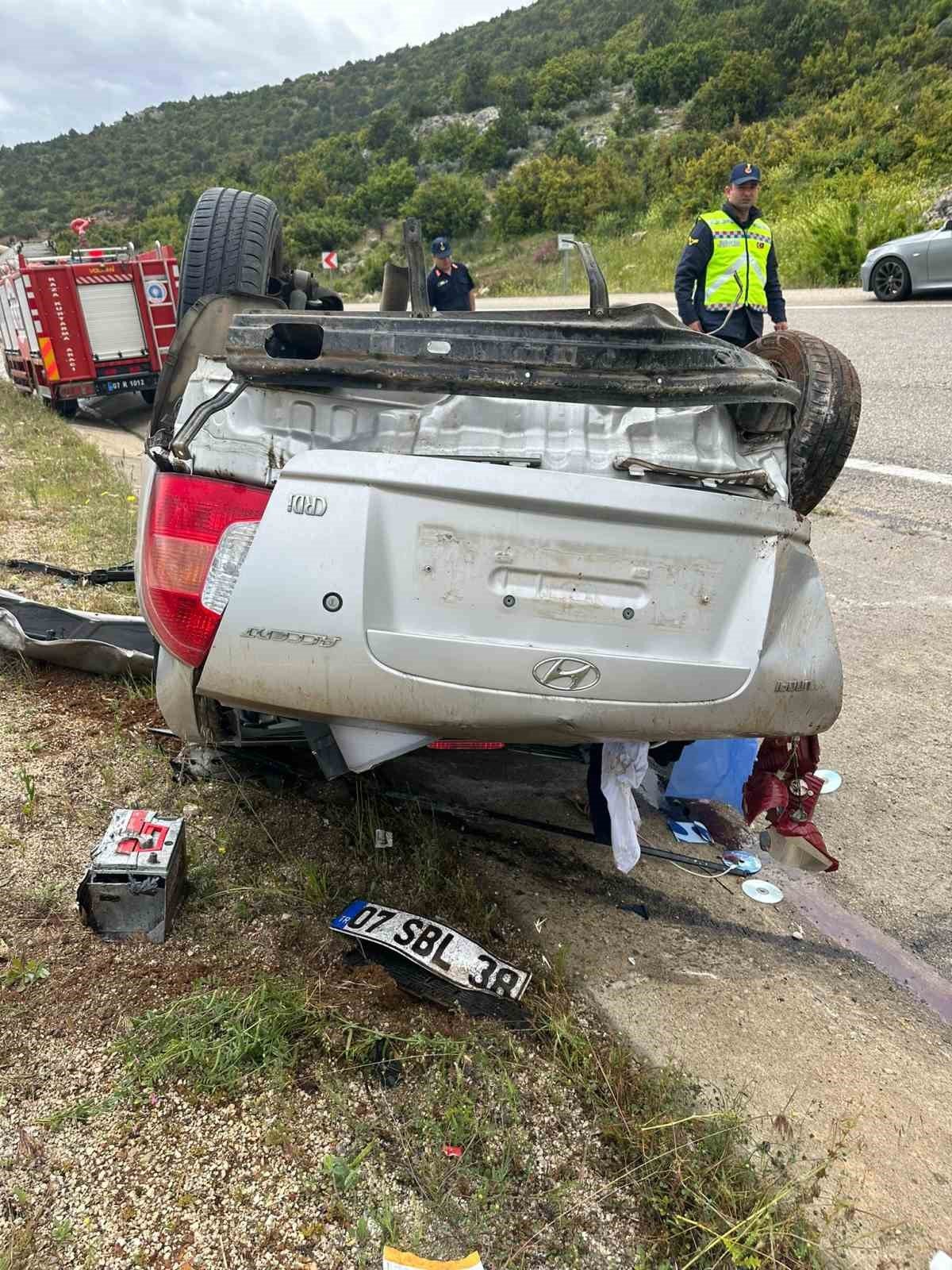 Korkuteli’nde trafik kazası: 1 ölü