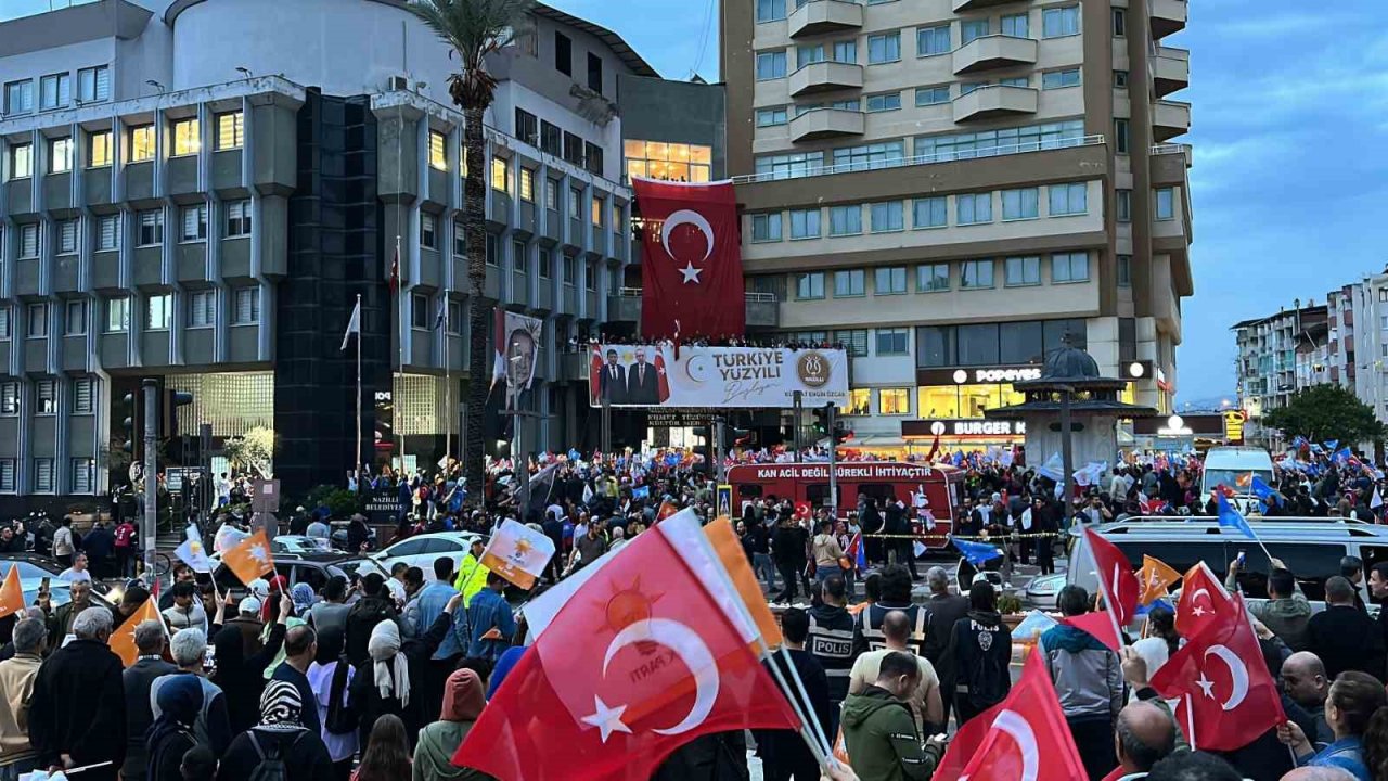 Nazilli’de Erdoğan coşkusu meydanlara sığmadı