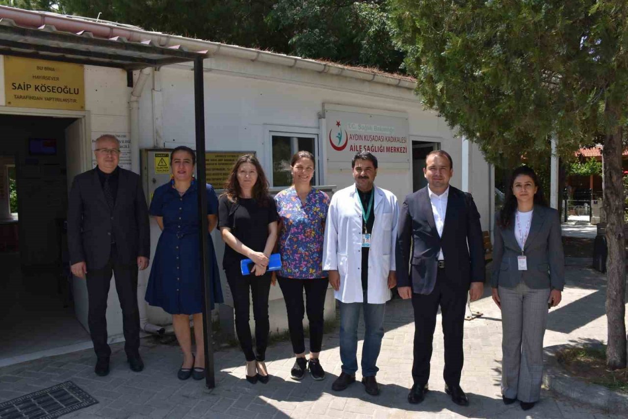 Aydın İl Sağlık Müdürü Şenkul Kuşadası’ndaki sağlık çalışmalarını yerinde inceledi