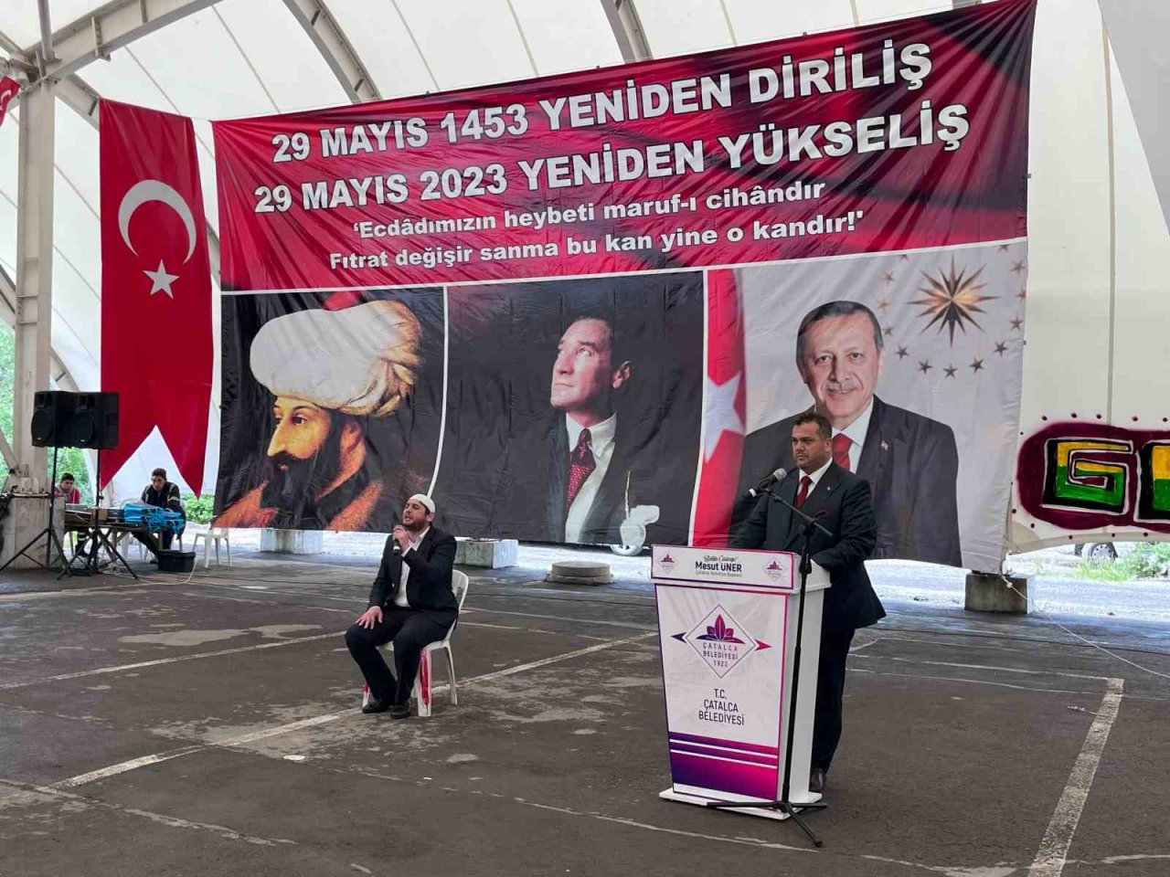 Çatalca’da Cumhurbaşkanı Erdoğan’ın yeniden seçilmesiyle 81 ile ithafen 81 koyun kesildi