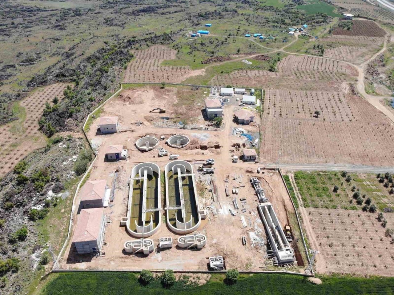 İslahiye ilçesi Boğaziçi-Yeşilyurt Atıksu arıtma tesisi inşaatı tamamlandı