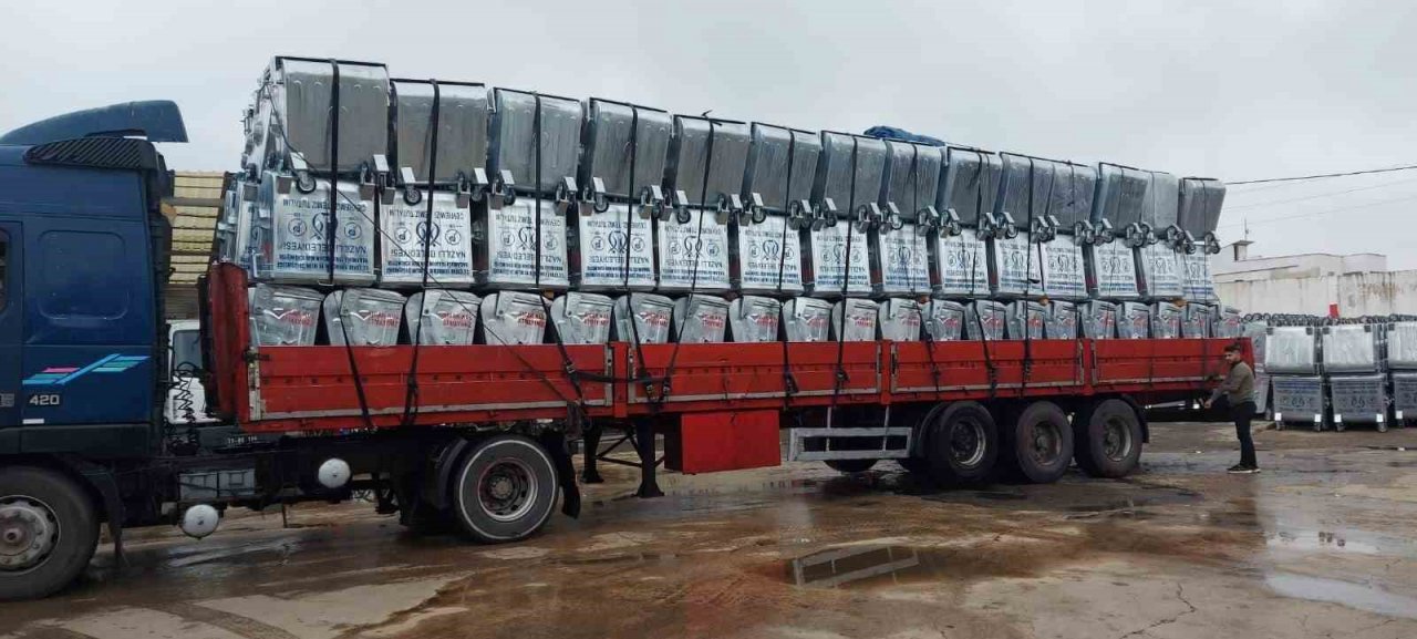 Nazilli’ye bakanlıktan 505 yeni çöp konteyneri
