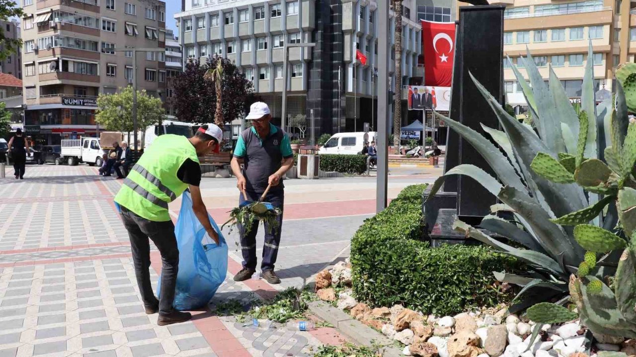Nazilli’de temizlik ve bakım çalışmaları sürüyor
