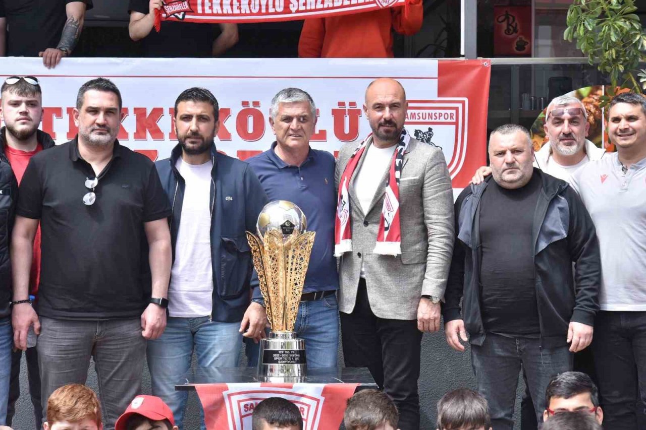 Samsunspor’un şampiyonluk kupası Tekkeköy’de