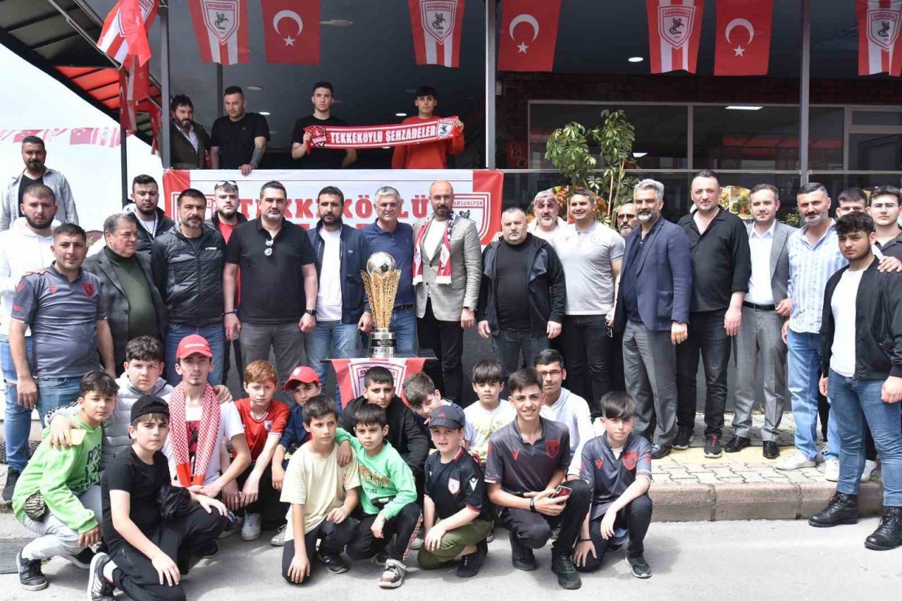 Samsunspor’un şampiyonluk kupası Tekkeköy’de