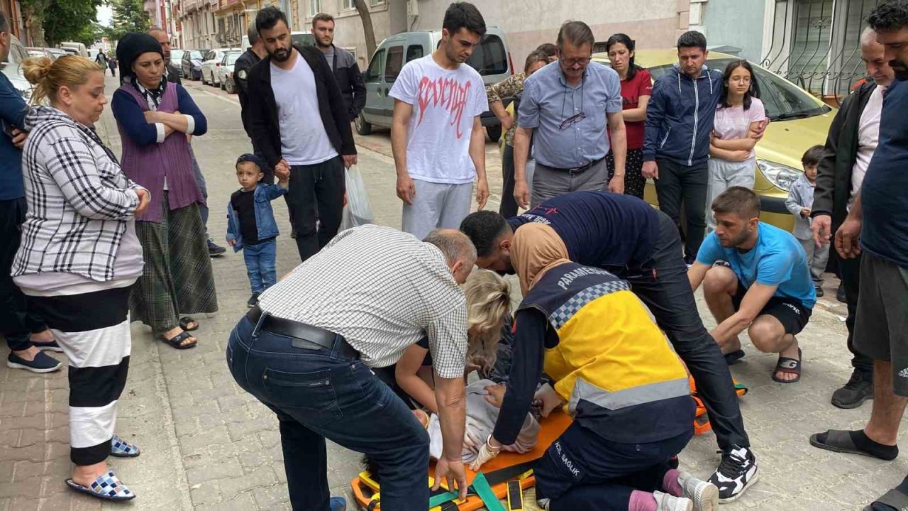 2 kişinin yaralandığı kazada tansiyon yükseldi