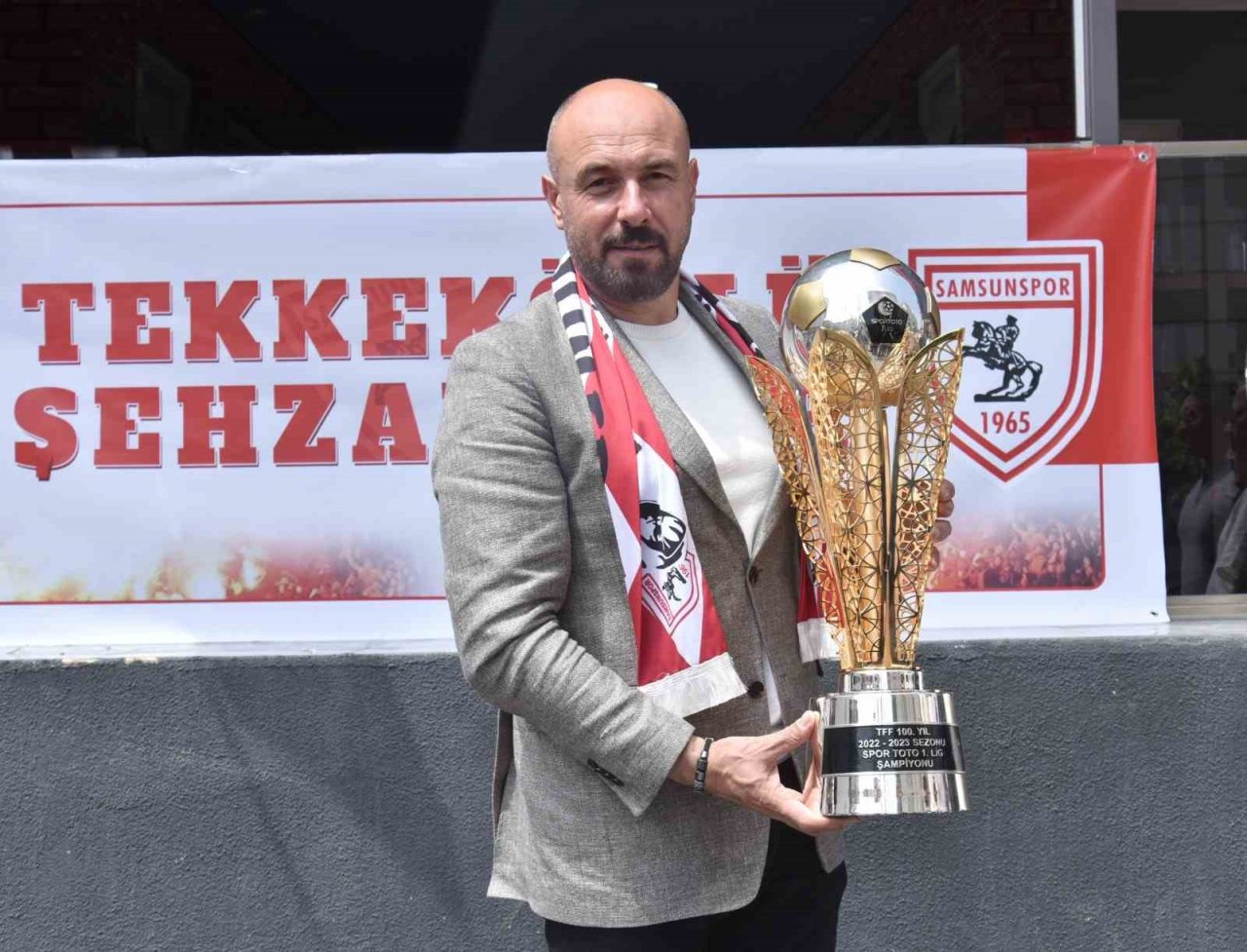 Samsunspor’un şampiyonluk kupası Tekkeköy’de