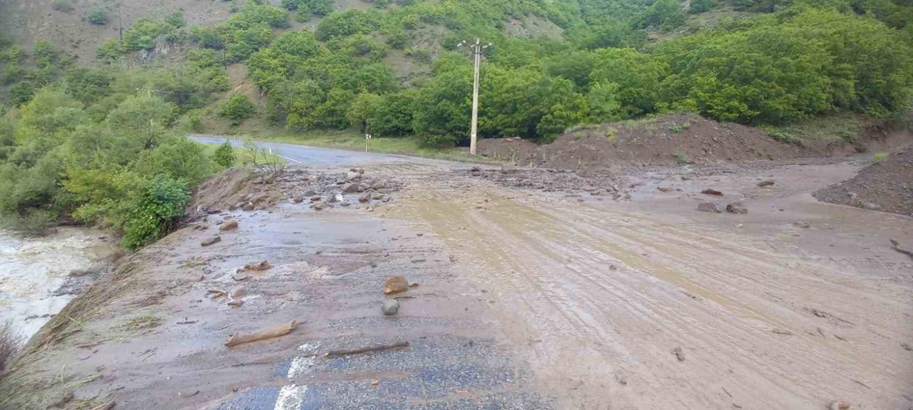 Tunceli’de sağanak yağış hayatı olumsuz etkiledi