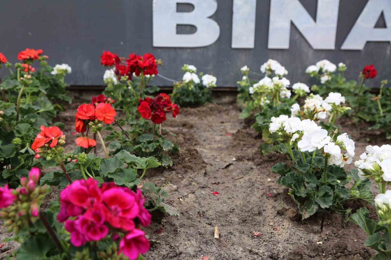 İvrindi’de çiçekler açtı