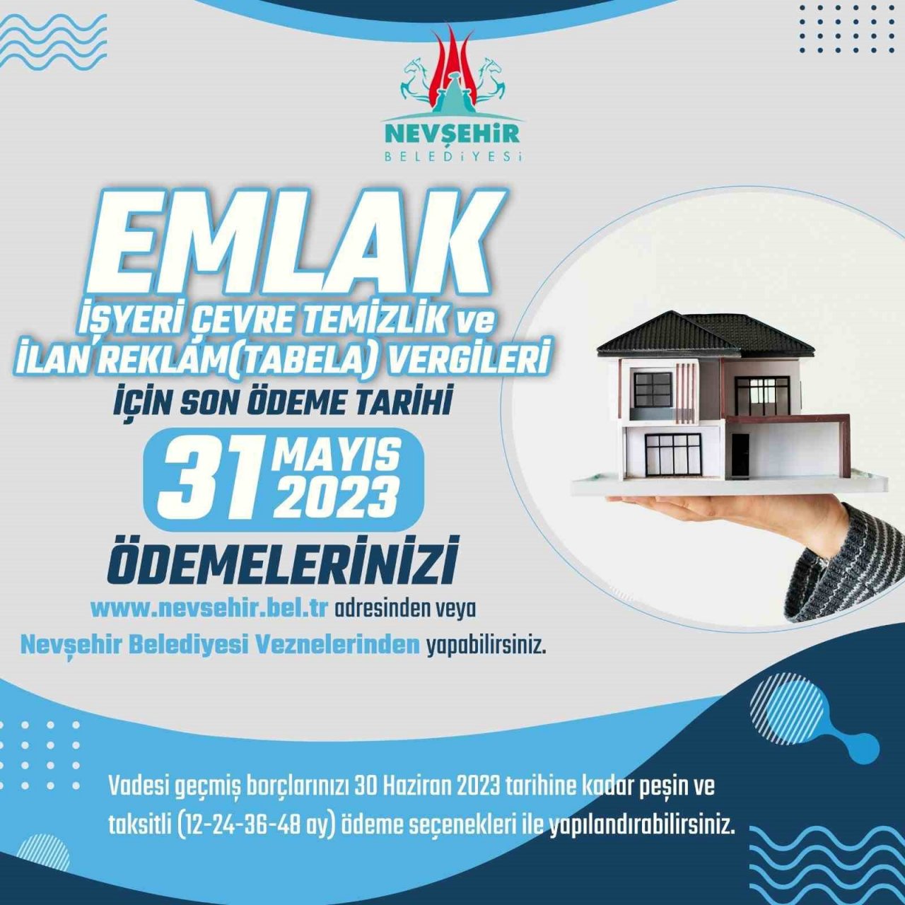 Nevşehir Belediyesi uyardı ‘Vergi Ödemelerini Unutmayın’