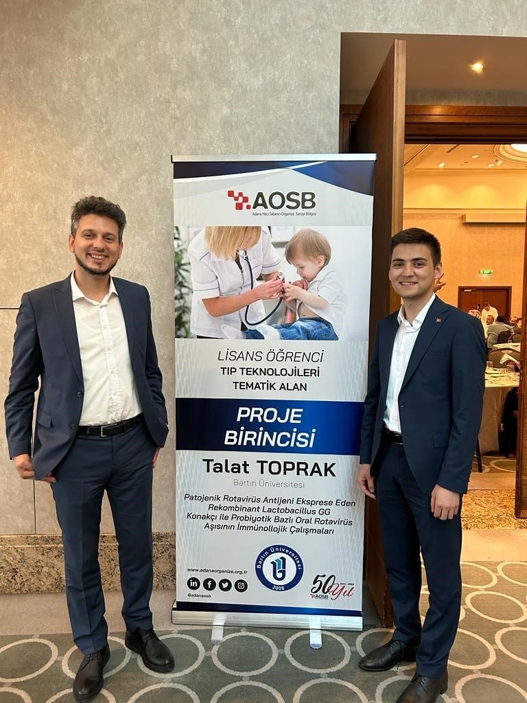 BARÜ Fen Fakültesi öğrencisinin “Rota Virüs” aşı çalışmasına ödül