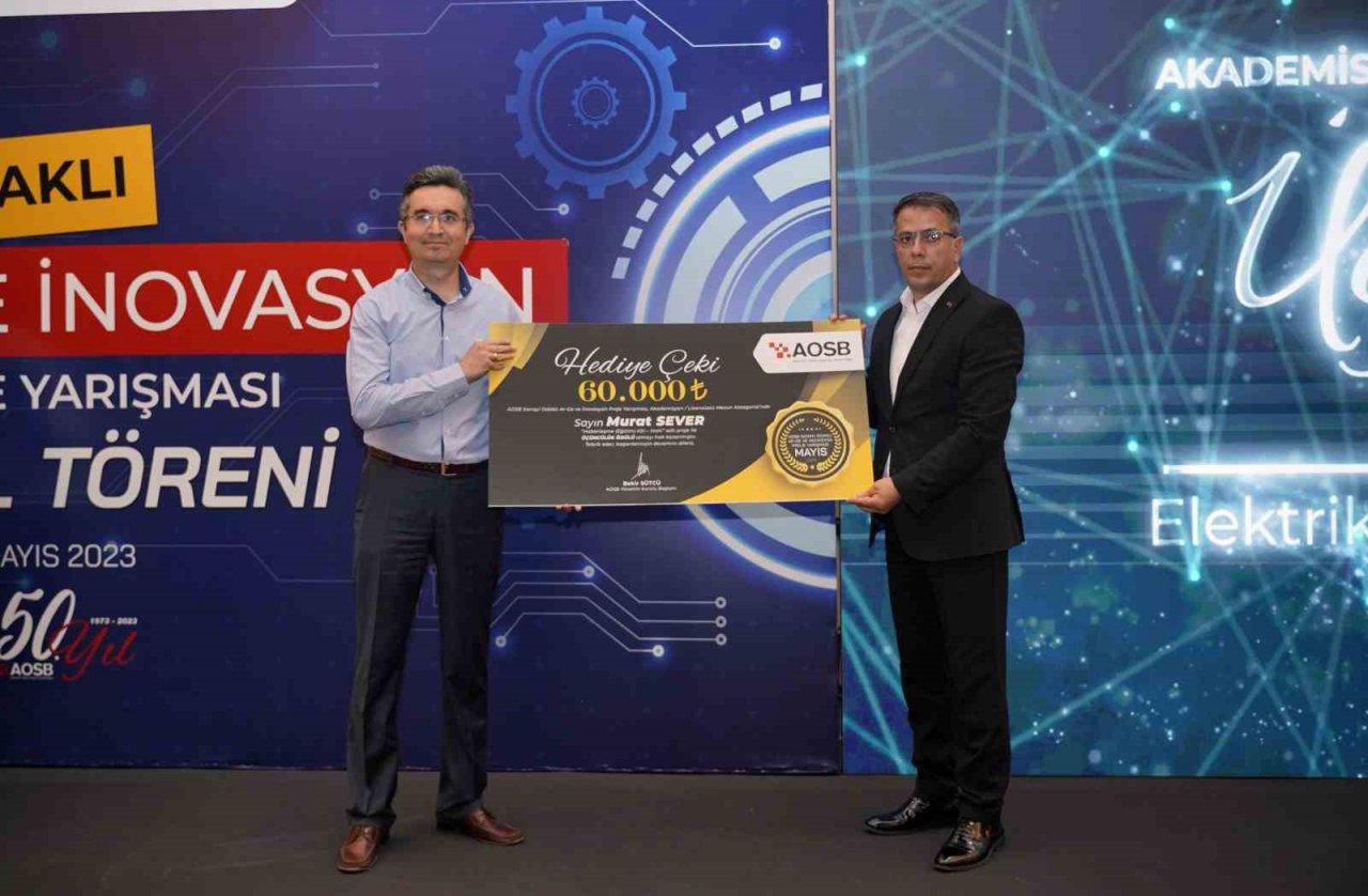 AOSB’de 3.Ulusal Sanayi Odaklı Ar-ge ve İnovasyon proje yarışmasında ödüller verildi