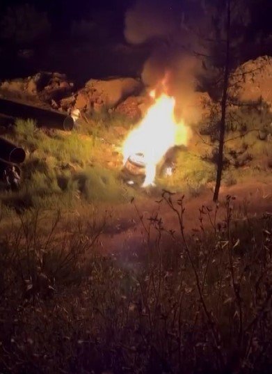 Gaziantep’te feci kaza: Alev topuna dönen araçtaki 1 kişi yanarak öldü