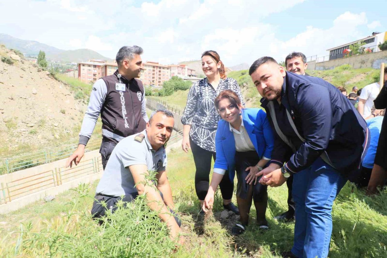 Hakkari’de "Dünya Tütünsüz Günü’nde fidan dikildi