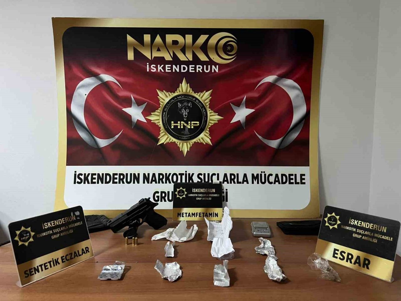 Hatay’da uyuşturucu ile mücadele 5 şüpheli yakalandı