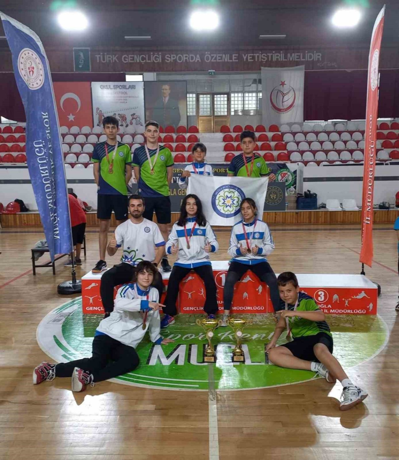 Büyükşehir masa tenisi takımı Muğla şampiyonu