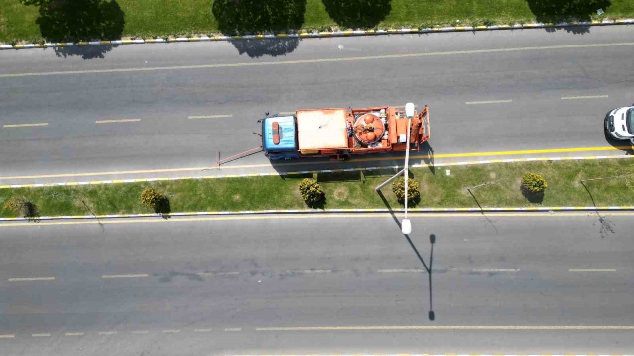 Nevşehir’de yol çizgileri yenileniyor