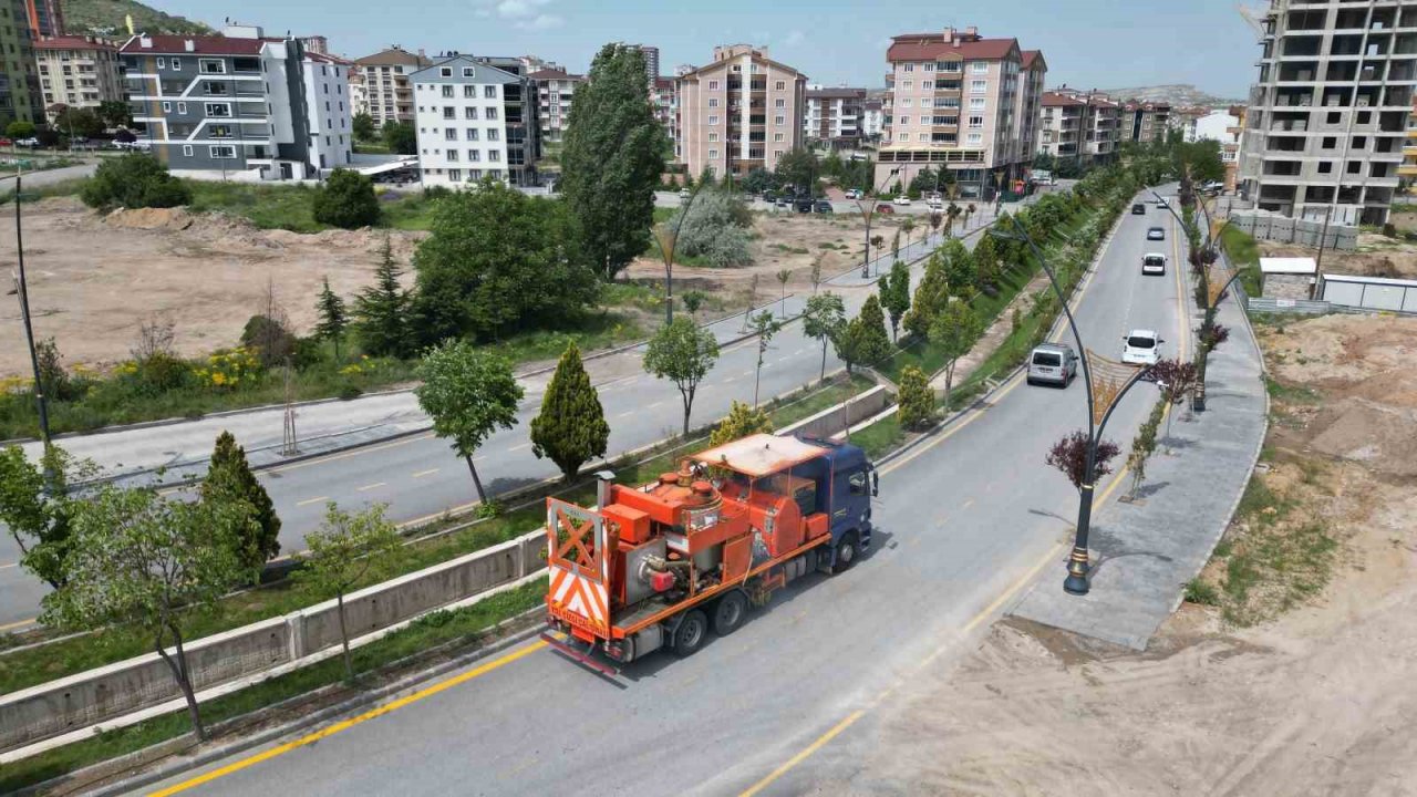 Nevşehir’de yol çizgileri yenileniyor