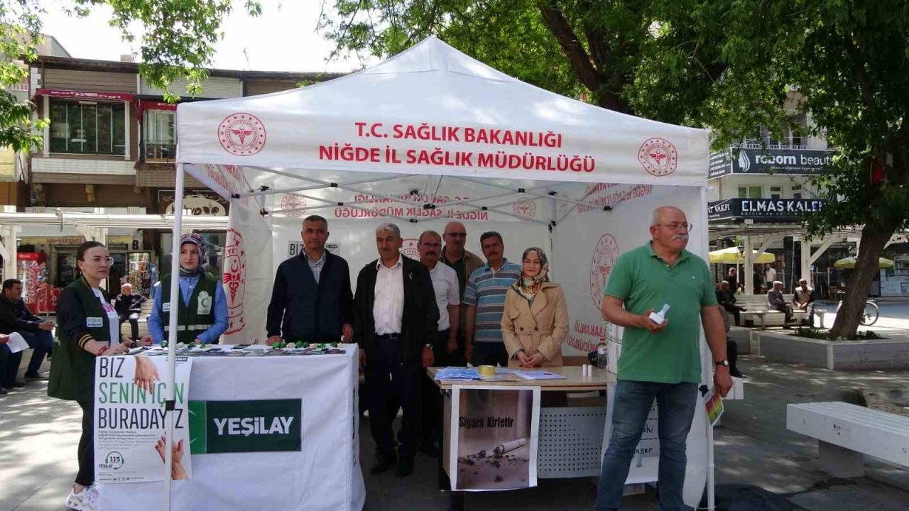 Niğde vatandaşlar sigarasız sağlığa özendiriliyor