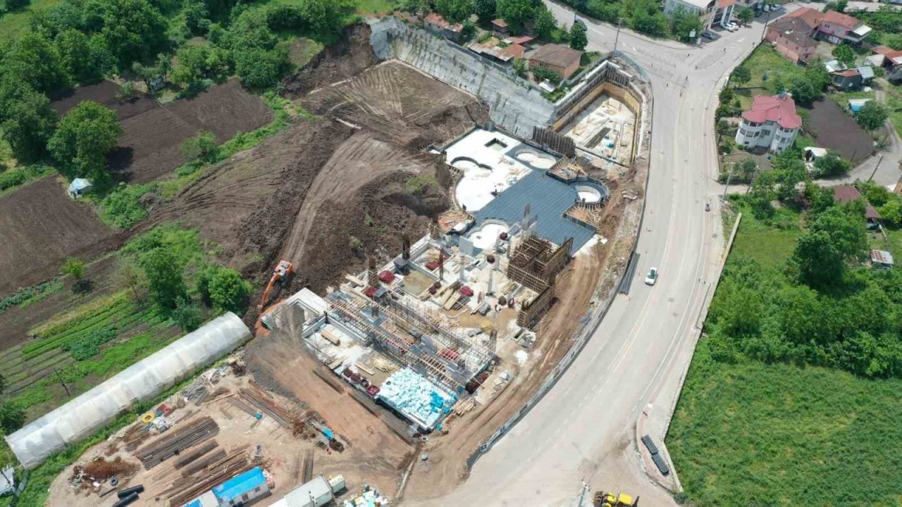 Başiskele termal tesisi yükseliyor