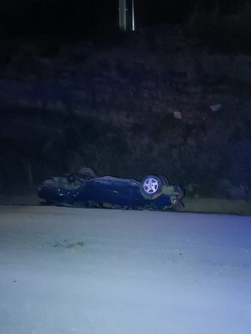 Duble yolda kaza: Takla atan otomobilin sürücüsü yaralandı