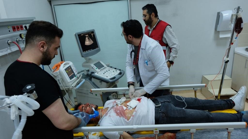 Gümüşhane Devlet Hastanesi’nde yapılan tatbikat gerçeği aratmadı