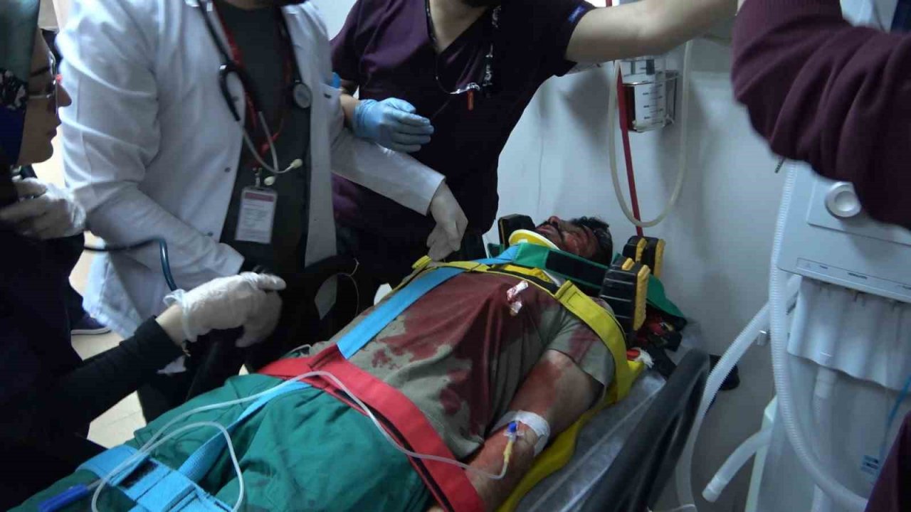 Gümüşhane Devlet Hastanesi’nde yapılan tatbikat gerçeği aratmadı