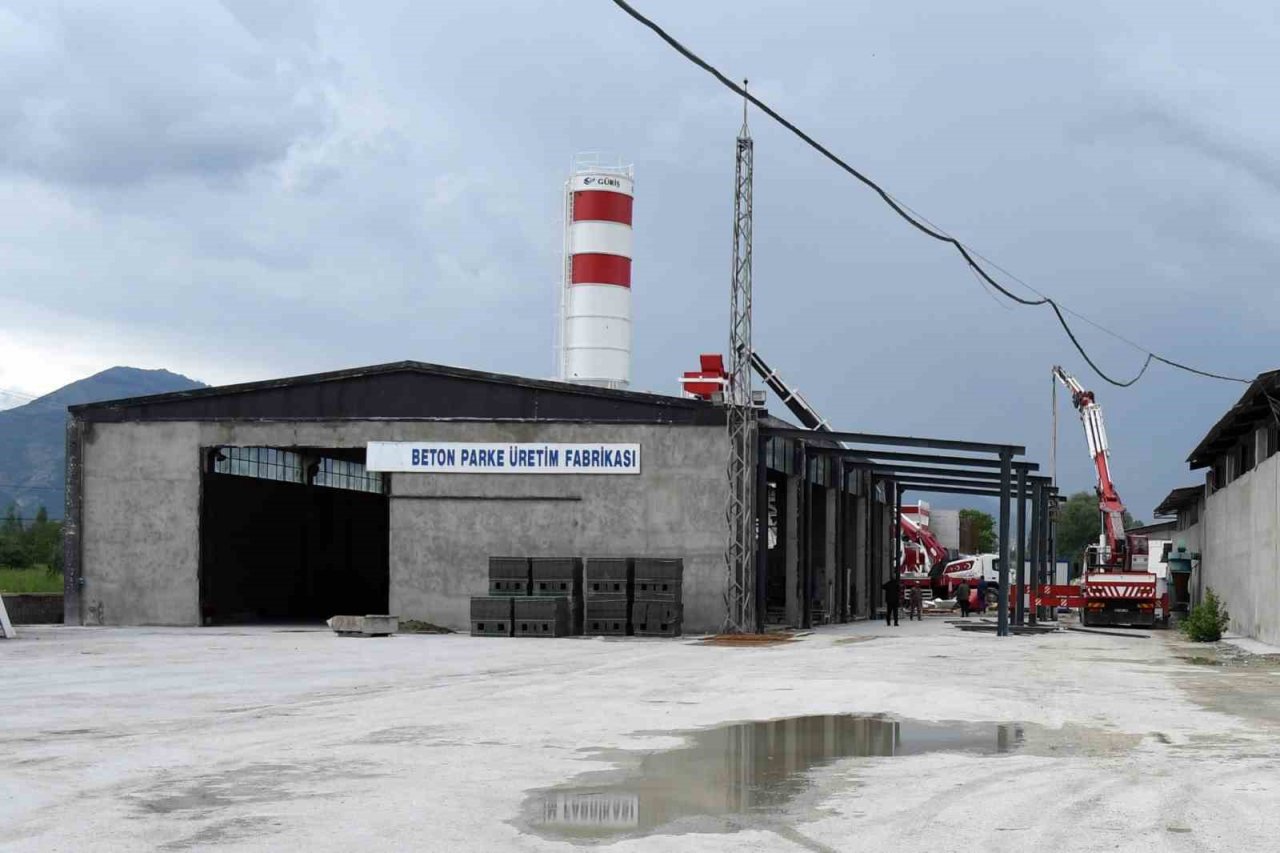 Beton santralinin kurulumunda sona gelindi