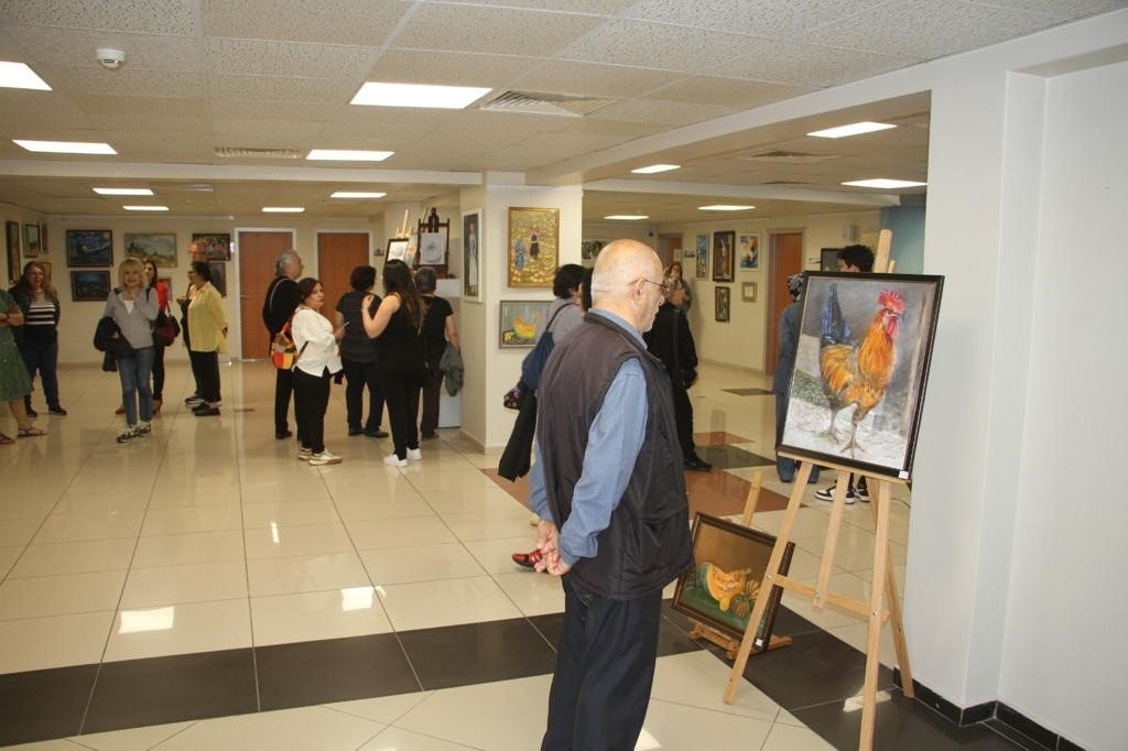 Soğanlık Kültür Merkezi, resme gönül veren sanatçıların sergisine ev sahipliği yaptı
