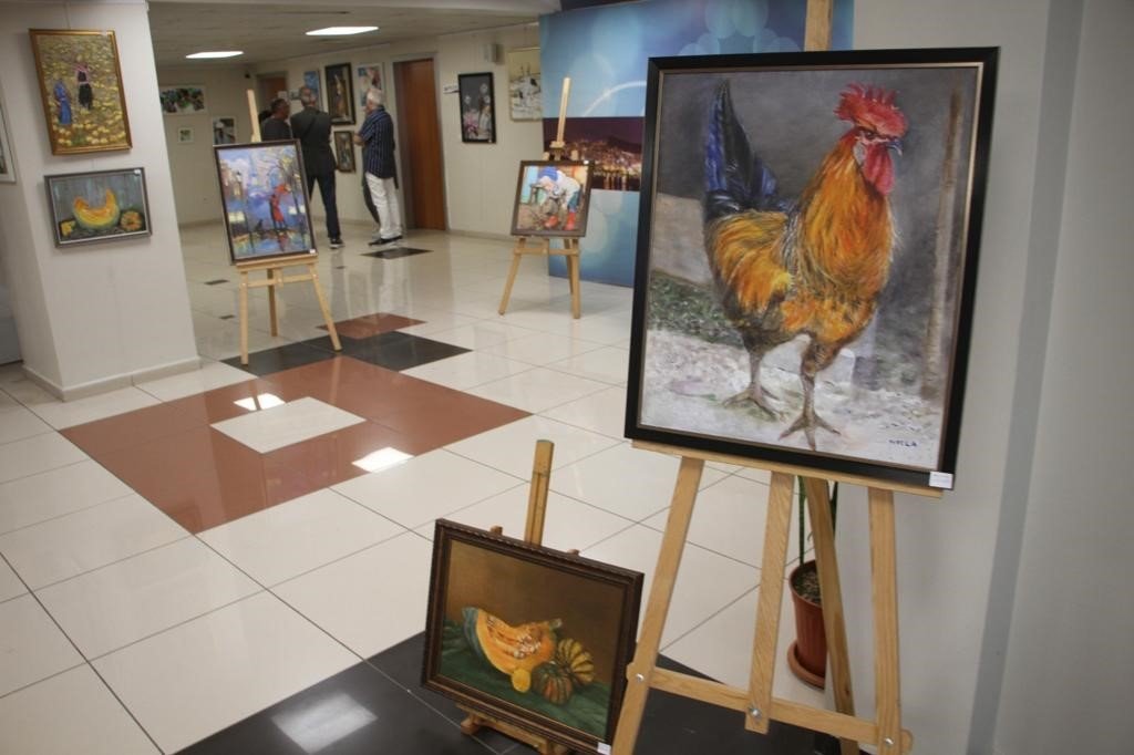 Soğanlık Kültür Merkezi, resme gönül veren sanatçıların sergisine ev sahipliği yaptı