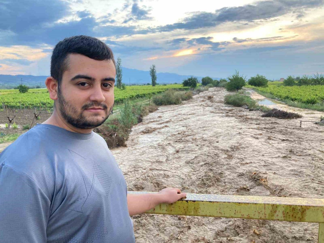 Sarıgöl Ovasını sel vurdu