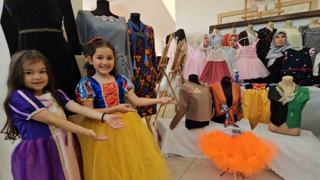 Nazillili kursiyerlerin eserleri görücüye çıktı