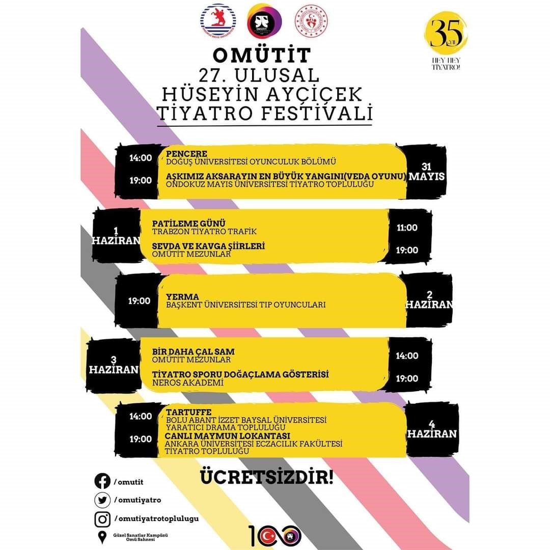 Ulusal Tiyatro Festivali Samsun’da seyirciyle buluşuyor