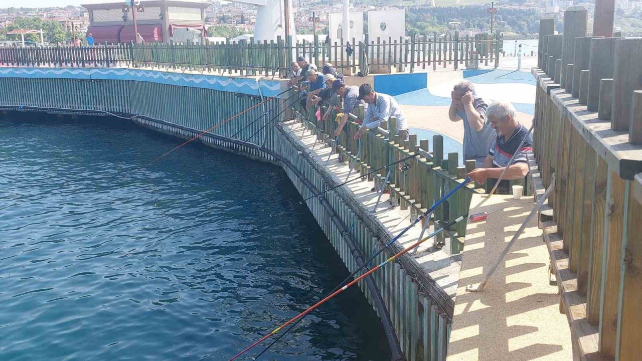 Olta balıkçılığı sezonu açıldı: Oltasını alan sahile iniyor