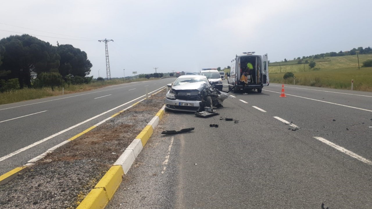 Balıkesir-Edremit karayolunda kaza 1 ölü 1 yaralı