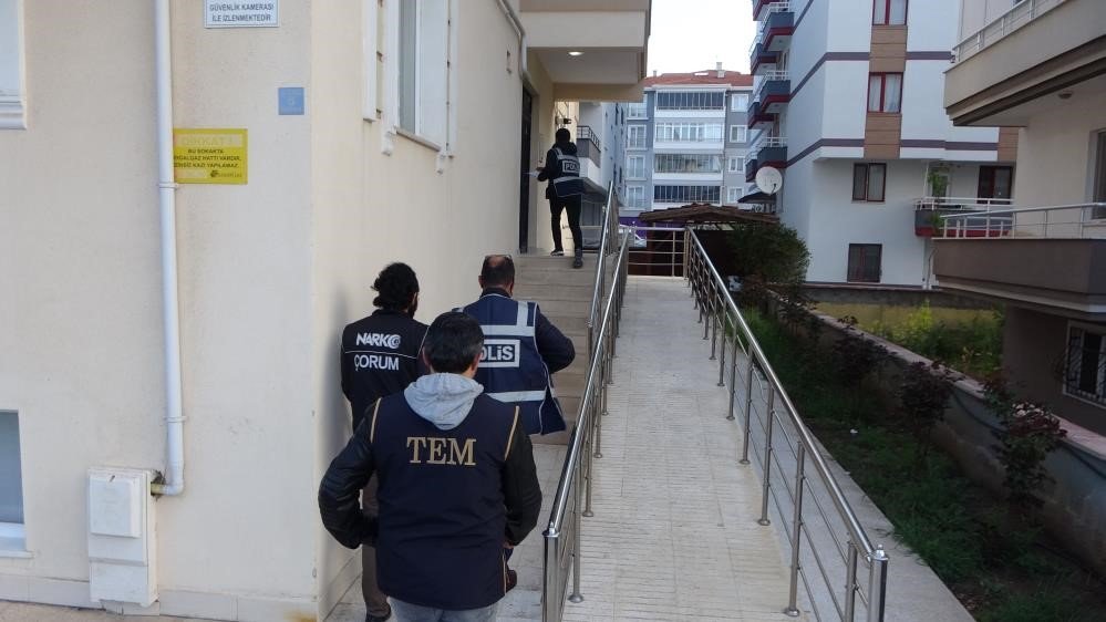 Çorum’da narkotik operasyonlarında 44 tutuklama