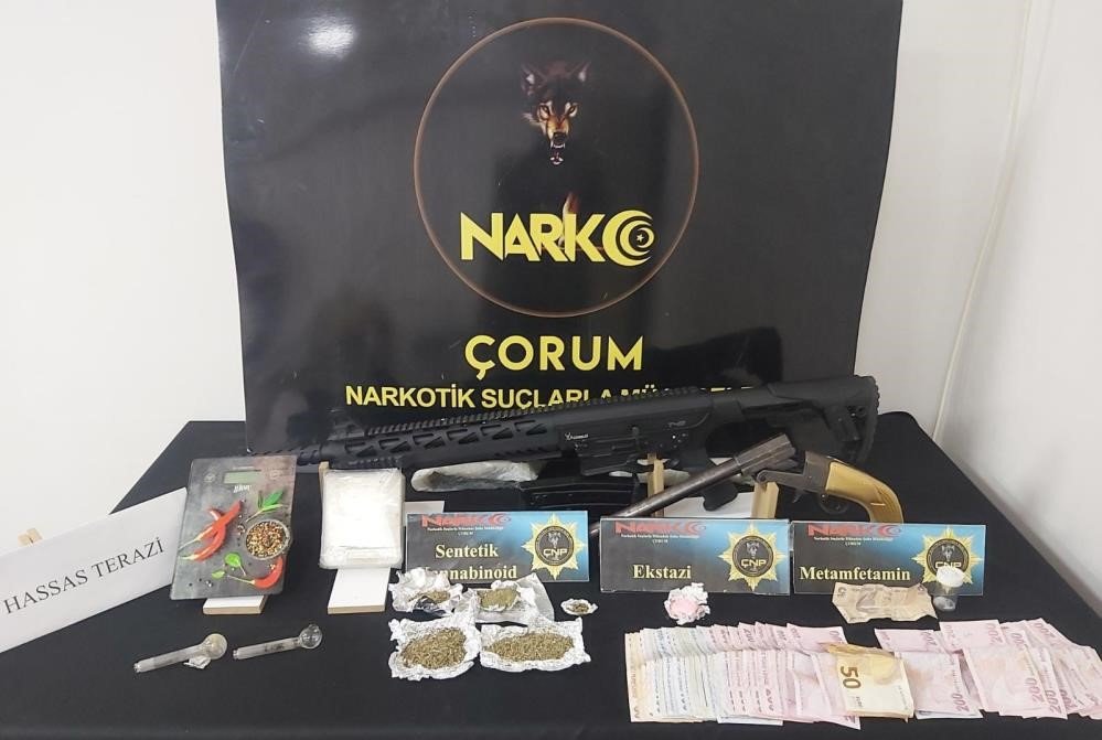Çorum’da narkotik operasyonlarında 44 tutuklama
