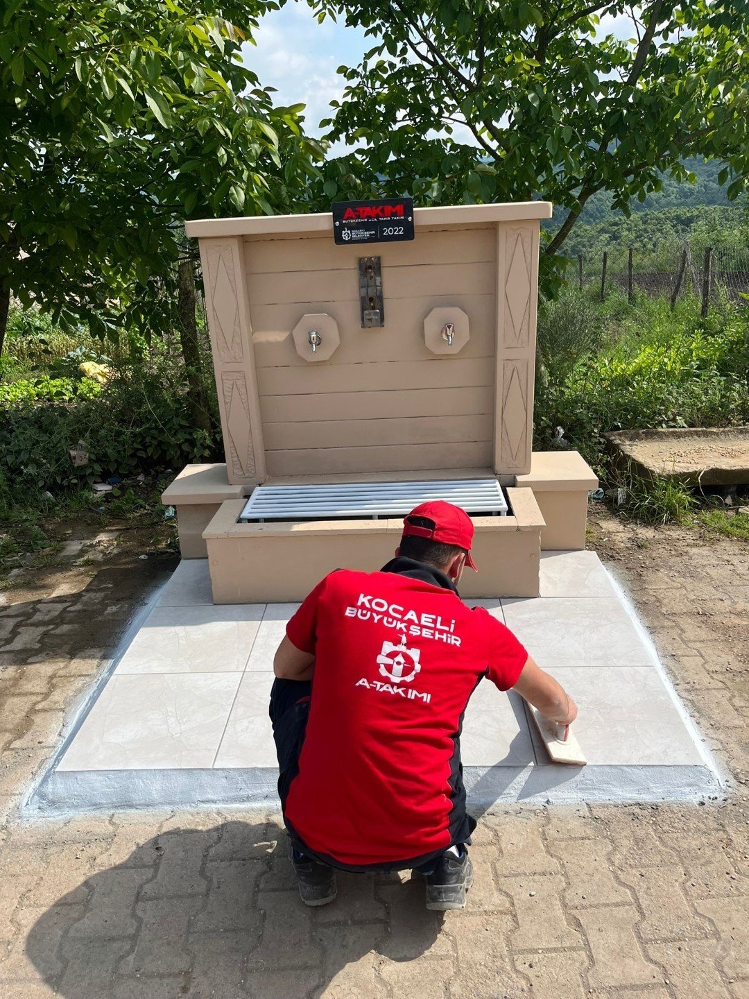 Kandıra Teksen’in lezzetli suyu ile ünlü çeşmesi yenilendi