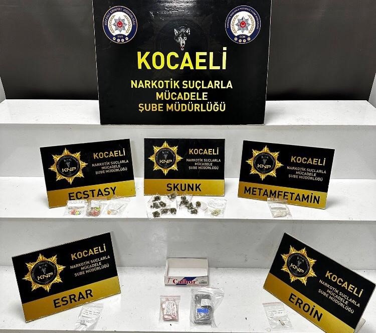 Kocaeli’de uyuşturucu ve sahte alkol operasyonu