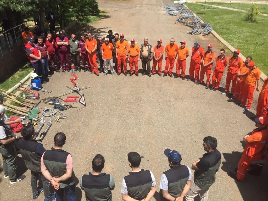 Bingöl’de orman yangınlarıyla mücadele eğitimi