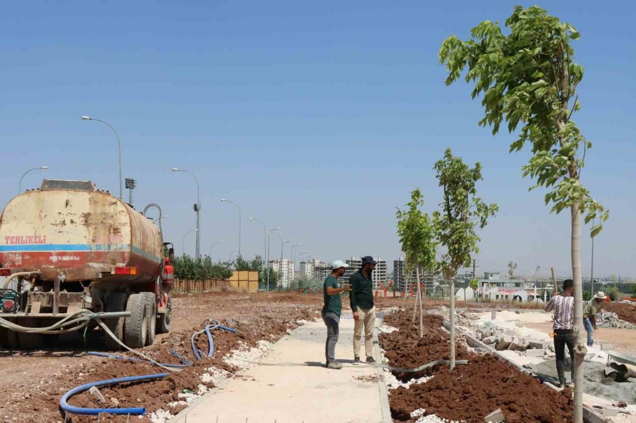 Şanlıurfa’da park çalışmaları sürüyor