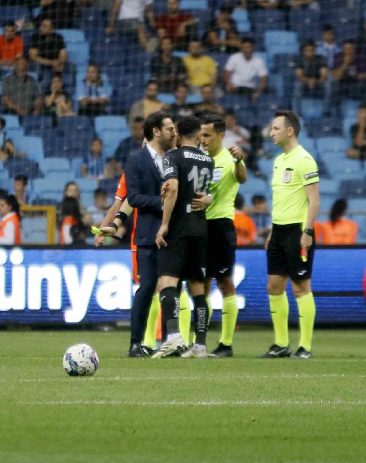 Belhanda ile hakem Erkan Özdamar arasında gerginlik yaşandı