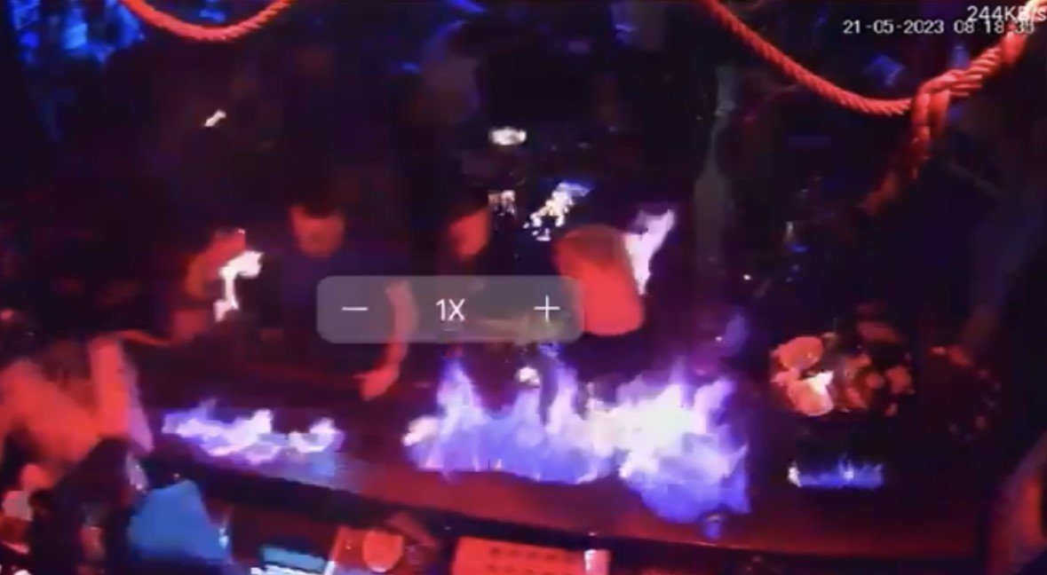 Şişli’de gece kulübünde dehşet anları kamerada: Alev alev yandılar