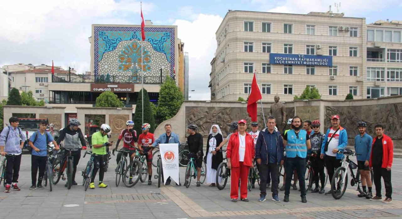 Şehit ve gaziler için pedal çevirdiler