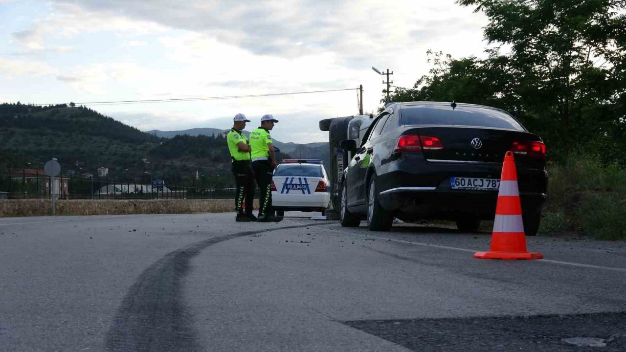 Tokat’ta trafik kazası: 1 yaralı