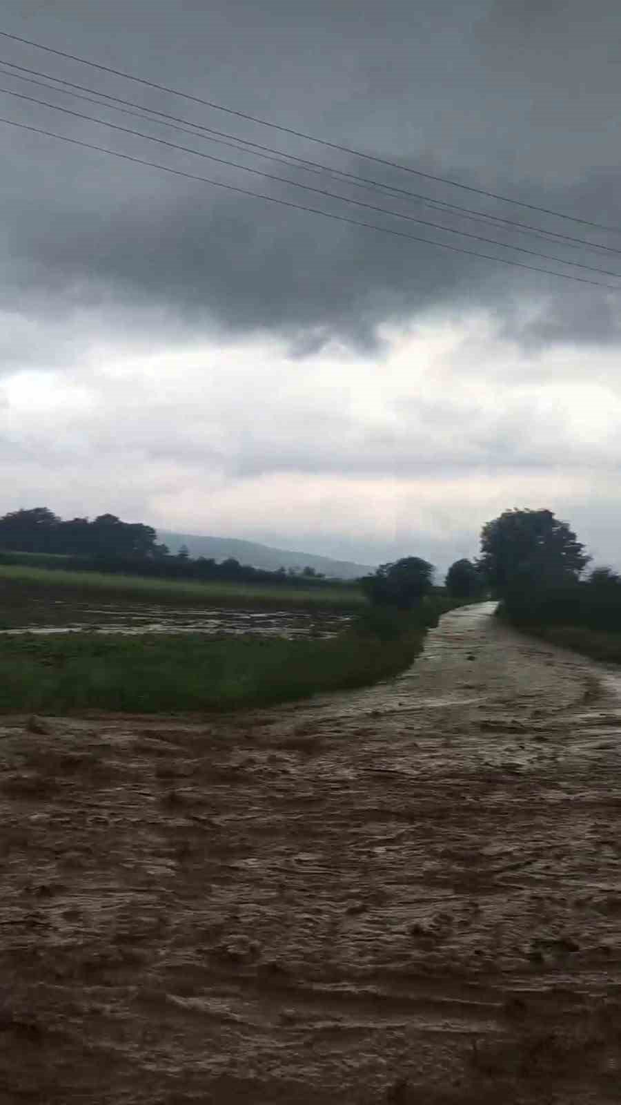 Tokat’ta aşırı yağış sele neden oldu