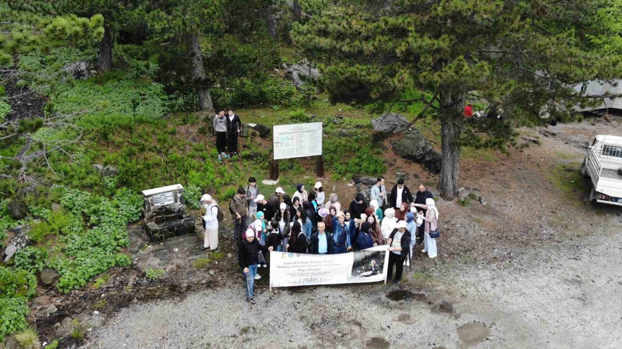 İstanbul’un fethinde rol oynayan Kazdağı Göknarı için gençler doğa yürüyüşü gerçekleştirdi