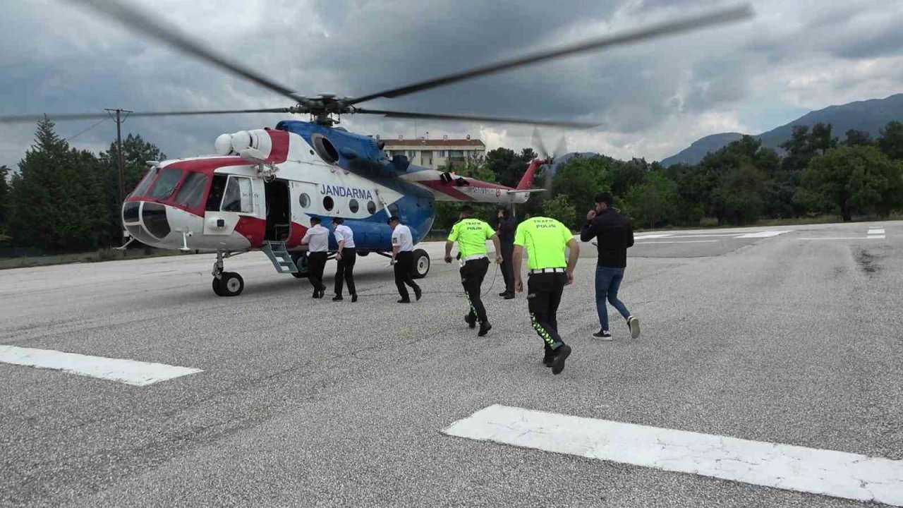 Ölümlü kazaların arttığı Denizli’de trafik havadan denetlendi